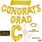 Graduation Decorations 2026 | Gold Congrats Grad Balloons - 16 Inch | Congrats Grad Banner For Graduation Decorations 2026 | Congratulations Banner | Gold Graduation Balloons, KatchOn